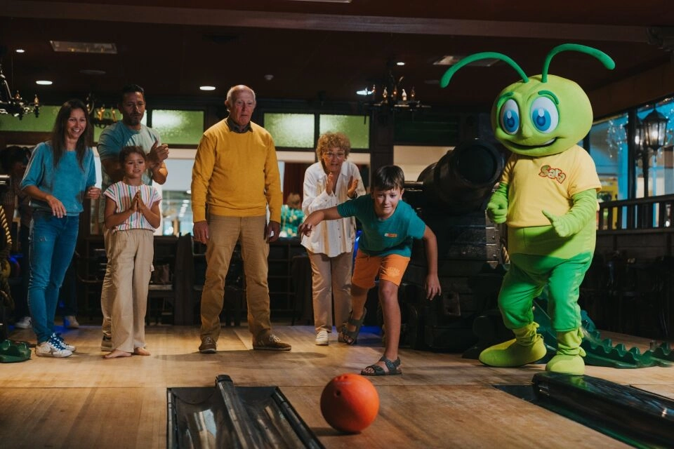 Bowling on a real pirate ship